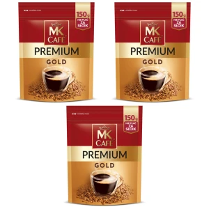 Mk Cafe Premium Gold Zestaw 3x 150g Kawa Rozpuszczalna Torebka