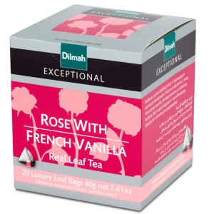 Dilmah Exceptional Rose With French Vanilla 20x2g