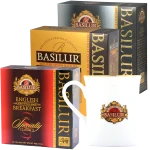 BASILUR Zestaw 3x100 x2g herbata ekspresowa + Kubek GRATIS