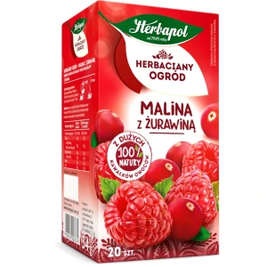 Herbapol Herbaciany Ogród Malina Żurawina Ex20 herbata ekspresowa owocowa