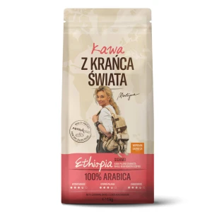 Kawa z Krańca Świata Etiopia 100 % Arabika 1kg kawa ziarnista