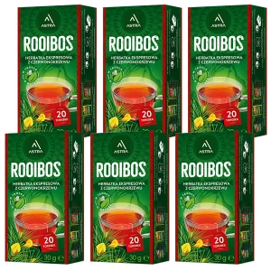 Astra Zestaw Rooibos 6 x 20 torebek herbata ekspresowa (6 x EX20)