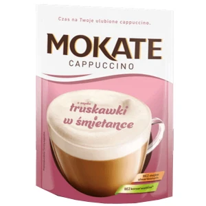 Mokate Kawa Cappucino Truskawki w śmietanie 110g