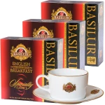 BASILUREnglish Breakfast Zestaw 3x 100x2g herbata ekspresowa + Filiżanka GRATIS
