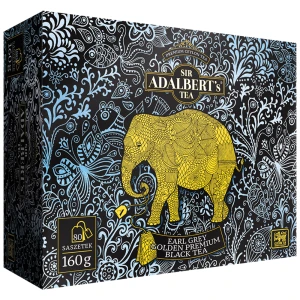 Adalbert'S Tea GOLDEN PREMIUM Earl Grey 160 (80x2g) herbata ekspresowa w saszetkach