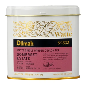Dilmah Watte Somerset Estate herbata liściasta 125g w puszce