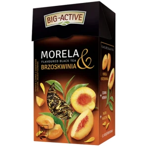 Big-Active Brzoskwinia Morela czarna herbata 80g 