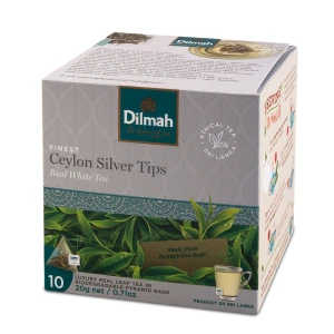 Dilmah Ceylon Silver Tips Herbata Biała 10 torebek 10x2g Ekspresowa PREMIUM