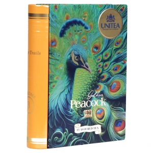 Unitea Tea Books Golden Peacock puszka 100g herbata liściasta