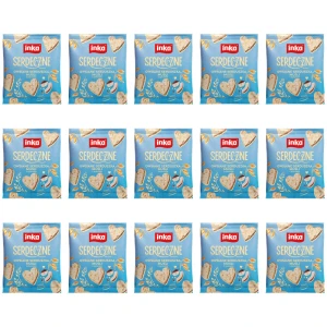 Inka Serdeczne Owsiane serduszka musli z kokosem Zestaw 15 szt x 50g