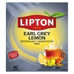 Lipton Earl Grey Lemon Herbata czarna 138g 92 torebki