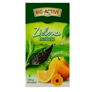 Big-Active zielona z pomarańczą 100g liściasta