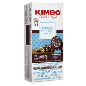 Kimbo Espresso Barista Decaf 10 kapsułek aluminiowych Nespresso