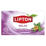 Lipton RELAX + witamina B, herbatka ziołowa melisa, marakuja, lawenda 20 kopert
