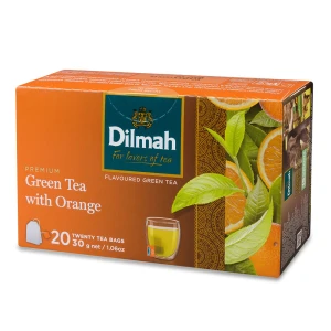 Dilmah Green Tea Pomarańcza 20x1,5g herbata ekspresowa