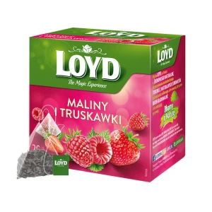 Loyd Tea Malina Truskawka Ex20 herbata ekspresowa owocowa