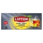 Lipton Earl Grey Lemon Herbata czarna aromatyzowana 50g 25 torebek