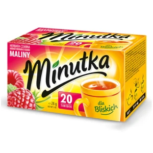 Minutka Malinowa Ex20 herbata ekspresowa czarna