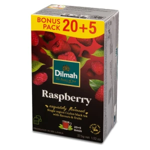 Dilmah Raspberry Ex20+5 z zawieszką