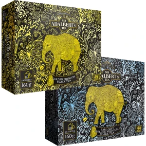Adalbert'S Tea ZESTAW GOLDEN PREMIUM Earl Grey EX80 + Black EX80 herbata ekspresowa