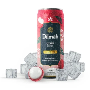 Dilmah napój herbaciany o smaku lychee z ekstraktem z czarnej herbaty puszka 330ml