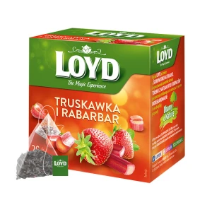 Loyd Tea Truskawka Rabarbar Ex20 herbata ekspresowa owocowa