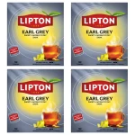 Lipton Earl Grey Herbata czarna 138g 92 torebki Zestaw 4 sztuk