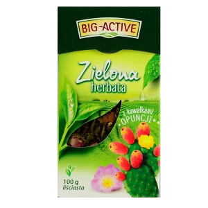 Big-Active zielona z opuncją 100g liściasta