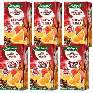 Herbapol Zestaw Zimowy Skret 6 x 20 torebek herbata ekspresowa (6 x EX20) Herbaciany Ogród