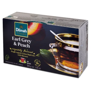 Dilmah Earl Grey & Peach Ex20 herbata z zawieszką