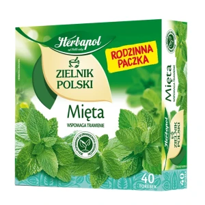 Herbapol Zielnik Polski Mięta Ex40  herbata ekspresowa ziołowa