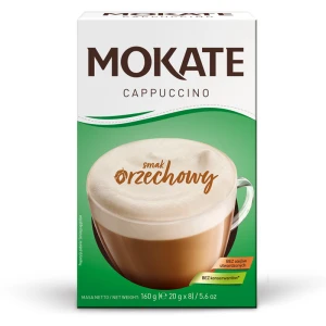 Mokate Kawa Cappucinno Orzechowe 20gx8 kartonik