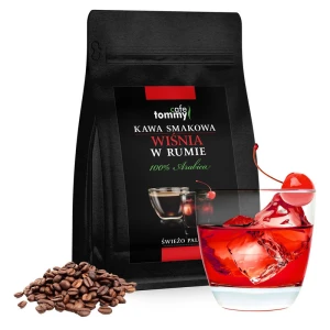 Kawa smakowa Wiśnie w Rumie Brazylia Arabica ziarnista 250g