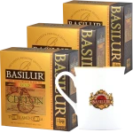 BASILUR Ceylon Gold Zestaw 3x 100x2g herbata ekspresowa + Kubek GRATIS
