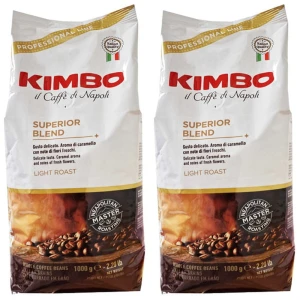 Zestaw 2x Kimbo Espresso Bar Superior Blend 1kg kawa ziarnista