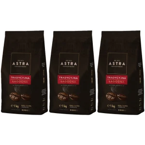 Astra Łagodna Tradycyjna Zestaw 3 x 1kg kawa ziarnista