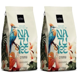 Zestaw 2x Astra Nature Crema 1kg kawa ziarnista