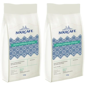 Zestaw 2x SoulCafe Brasil Espresso Mistura kawa ziarnista 1kg