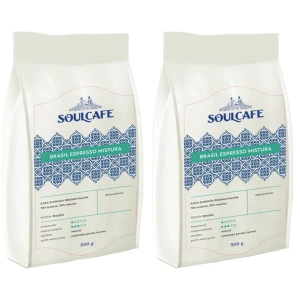 Zestaw 2x SoulCafe Brasil Espr. Mistura kawa ziarnista 500g