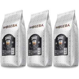 Zestaw 3x Woseba Caffeine Shot 1kg kawa ziarnista