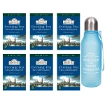 Ahmad Zestaw 6x Decaffeinated Evening Tea 20 torebek + BUTELKA