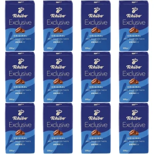 Zestaw 12x Tchibo Exclusive 250g kawa mielona