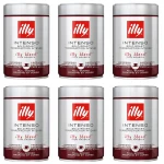 Zestaw 6x Illy Intenso 250g kawa mielona puszka
