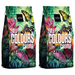Zestaw 2x Astra Full of Colours Crema 1kg kawa ziarnista