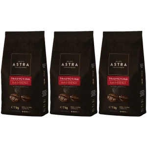 Astra Łagodna Tradycyjna Zestaw 3 x 1kg kawa ziarnista