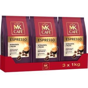 Zestaw 3x MK Cafe Espresso 1kg kawa ziarnista