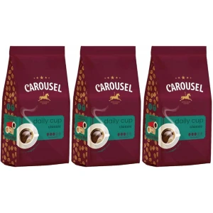 Zestaw 3x Carousel Coffee Daily Cup Classic kawa ziarnista 1kg
