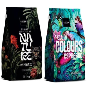 Zestaw Astra Nature Espresso 1kg kawa ziarnista i Astra Full of Colours Espresso 1kg kawa ziarnista