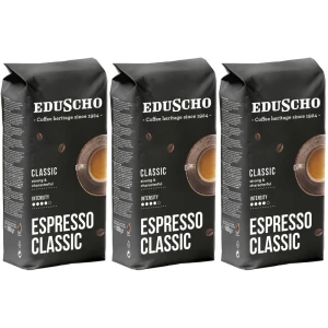 Zestaw 3x Eduscho Espresso Classic 1kg kawa ziarnista