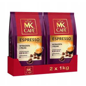 Zestaw 2x MK Cafe Espresso 1kg kawa ziarnista